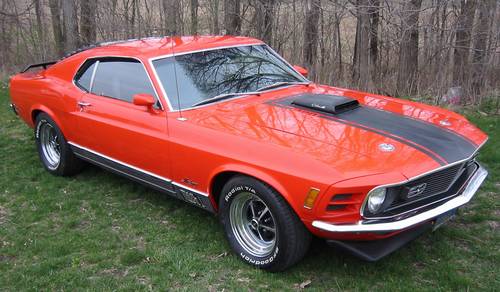 1970 Mustang 428 Mach 1 Sportroof Super Cobra Jet with Drag Package ...