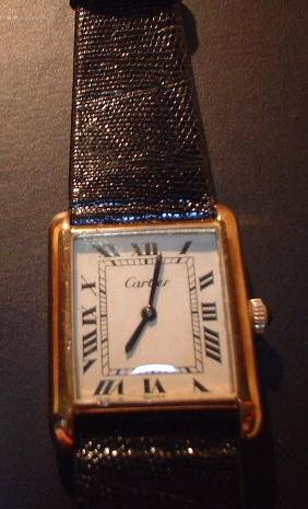 mens vintage cartier watch
