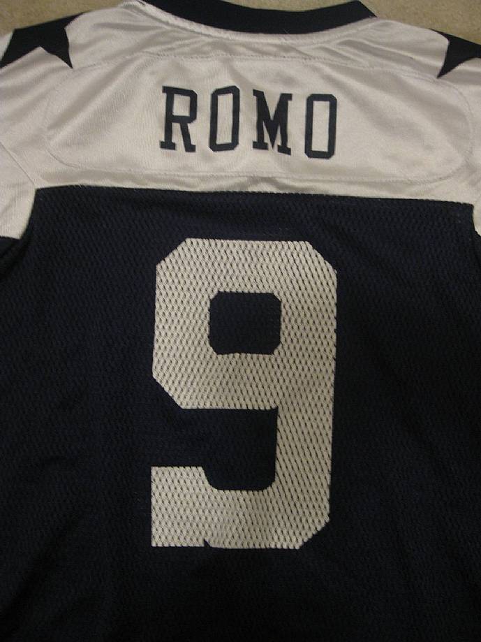 tony romo youth jersey medium