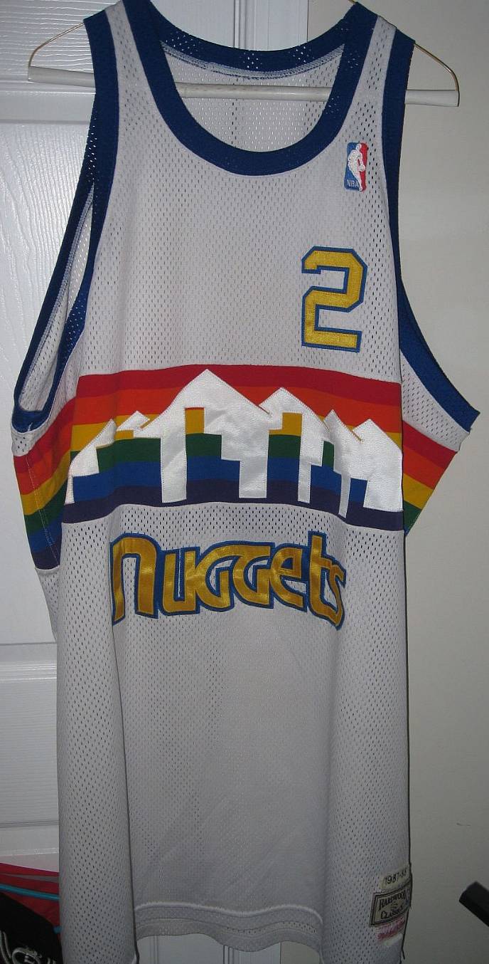 Alex English Denver Nuggets throwback retro jersey