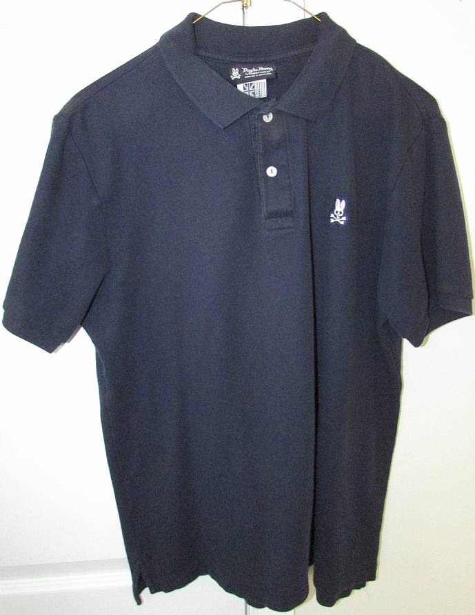 Psycho Bunny Mens Golf Polo Shirt Size 5 Navy Blue Medium – RonSusser.com