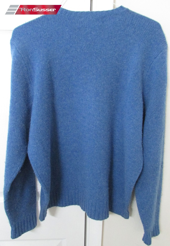 Polo Ralph Lauren Wool Blend Crew Neck Sweater Blue Large EUC ...