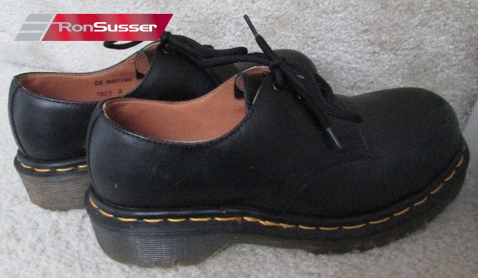 Dr. Martens Classic Black 3 Eye Gibson Steel Toe Shoes Style 1925 