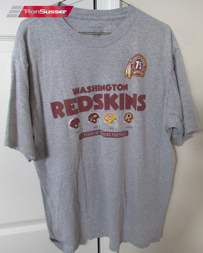 Washington Redskin NFL 75th Anniversary T-shirt Large by Reebok 2007 ...
