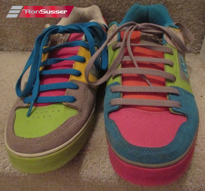 multicolor dc shoes