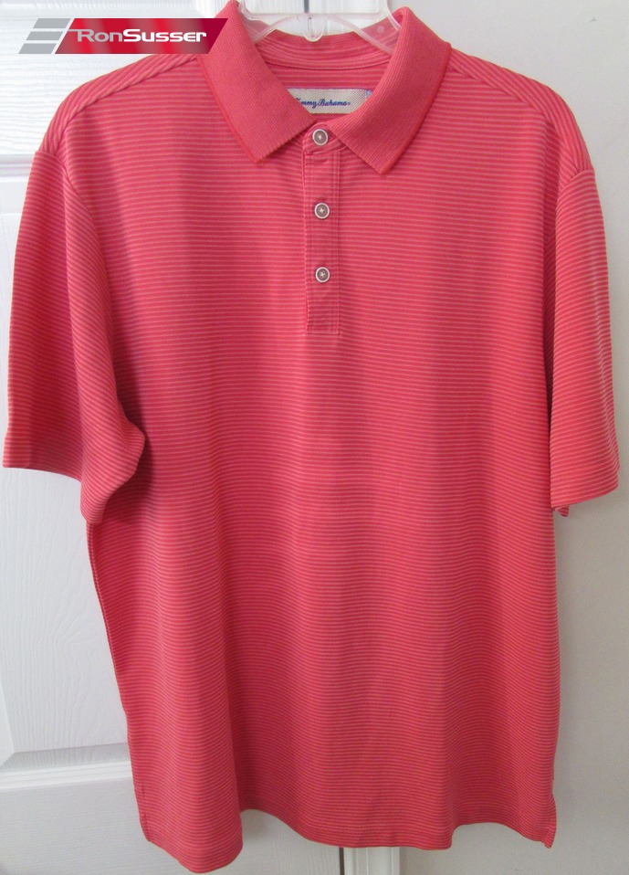 Tommy Bahama Mens Short Sleeve Polo Golf Shirt Medium Red Great Shape ...