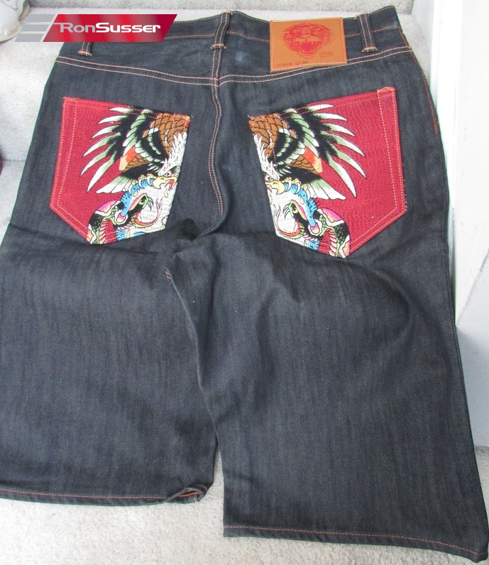 ed hardy jean shorts