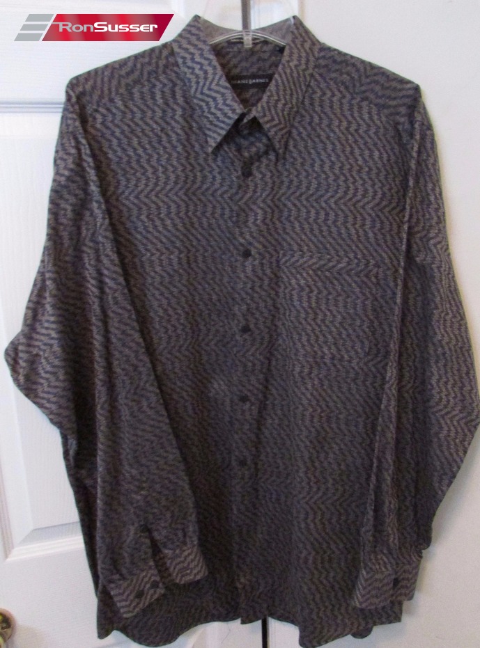 Jhane Barnes Mens Long Sleeve Shirt XL EUC Beautiful Pattern ...
