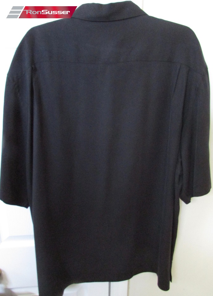 Nat Nast Silk Camp Shirt 100% Silk Black/Tan XL – RonSusser.com