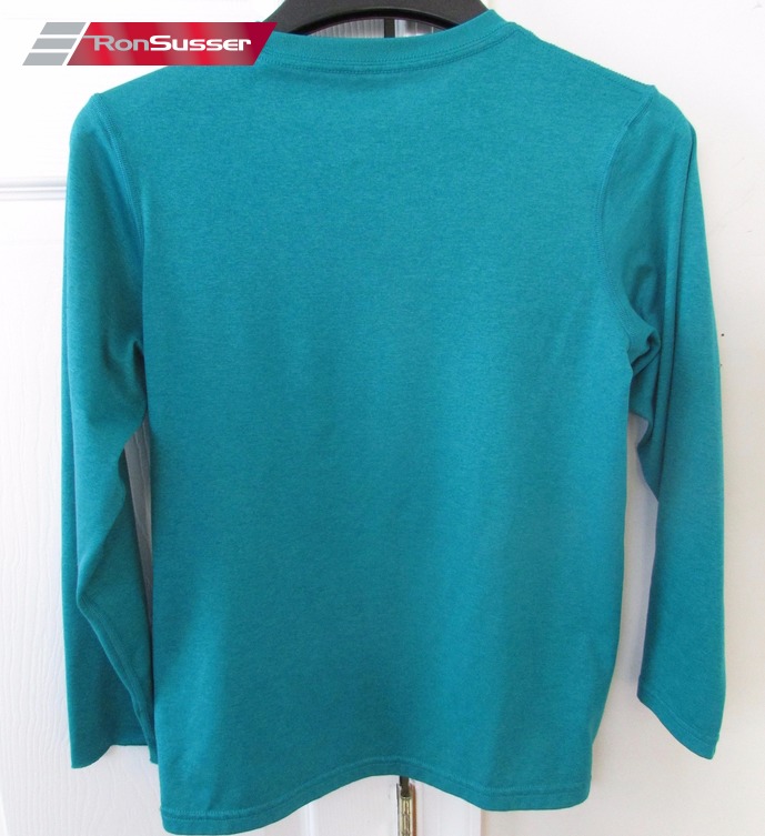 Nike Swoosh Dri-Fit Teal Green Long Sleeve Tee Shirt Athletic Top Youth ...