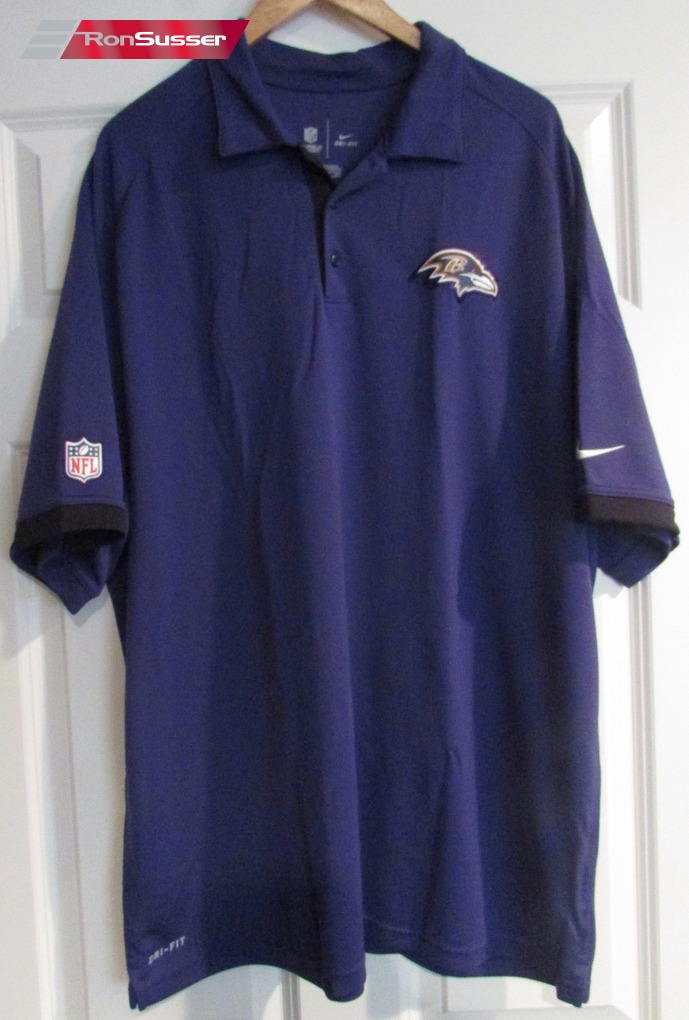 NFL Baltimore Ravens Purple Golf Polo 
