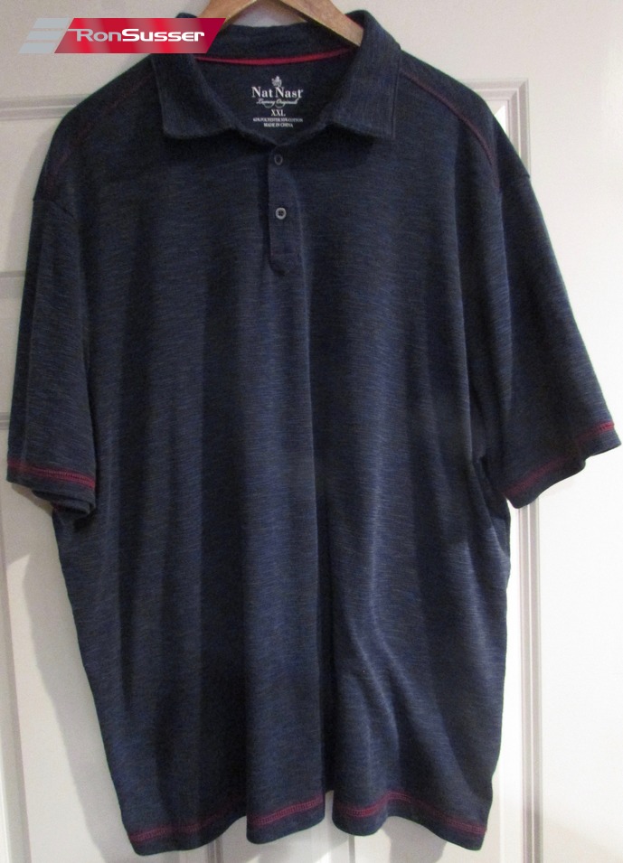 Nat Nast Mens Cotton/Poly Blend Polo Shirt Blue XXL EUC – RonSusser.com