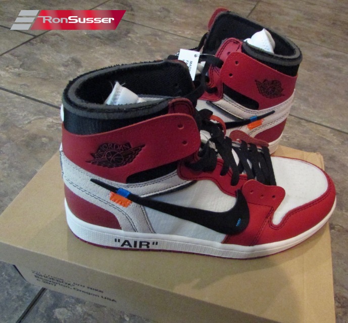 Off-White x Jordan Retro 1 High “Chicago” Size 10 DS with Box AA3834 ...